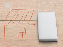 如何清除墻面涂鴉，使用納米海綿一擦即凈